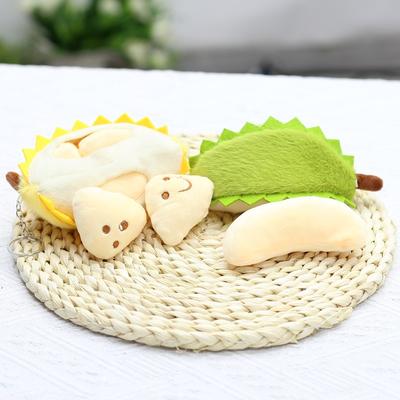 Плюшевая игрушка Кукла Дуриан Игрушка для снятия стресса Креативный брелок в виде фрукта