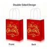 12 Pcs Paper Goodie Bags With Handles Treat Candy Bags Christmas Gift Bags  For Holiday Party