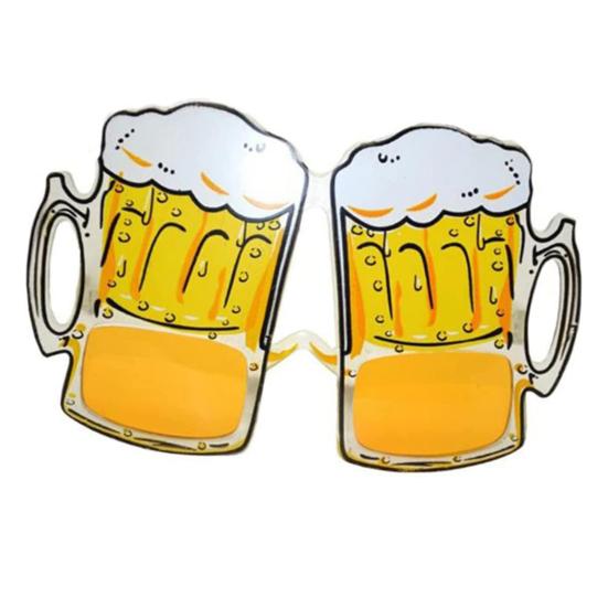 Beer Mug Glasses Funny Flexible Temples Spilled Beer Mug Design Cup Props Bottle Funny Glasses Party Supplies