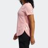 Adidas Set in Sleeve T Shirt Women's Pink (Unisex) T-Shirts FK9619
