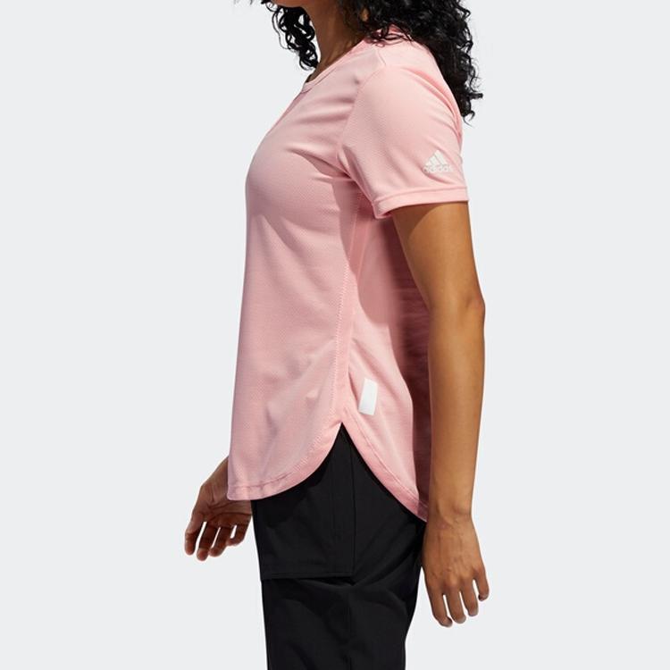 Adidas Set in Sleeve T Shirt Women's Pink (Unisex) T-Shirts FK9619