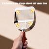 Metal Cat Litter Scoop with Holder Pet Poop Scooper with Ergonomic Wood Handle Fast Sifting Shovel Cat Supplies