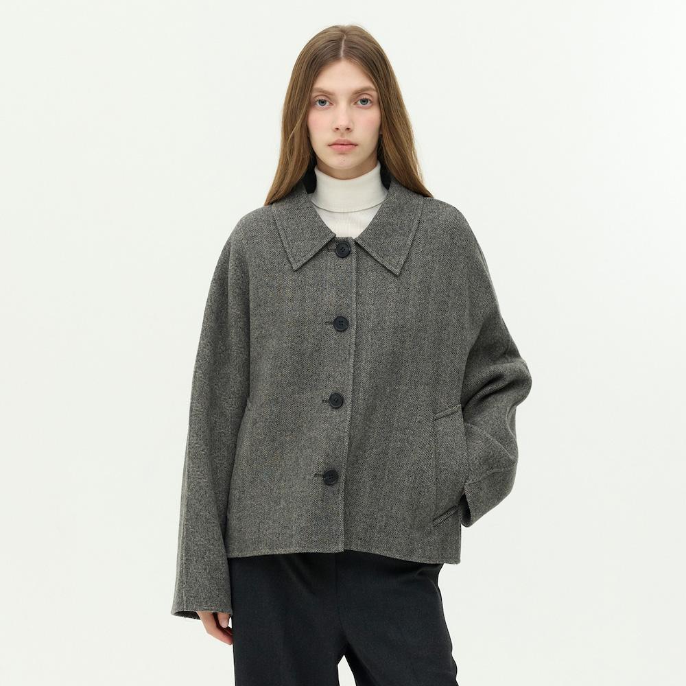 EBM Handmade 100% Wool Herringbone Jacket Empahhj010