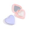 Гребень для волос в форме сердца конфетного цвета с зеркалом Мини Антистатический Складной Гребень с воздушной подушкой Гребень для массажа для парикмахерского искусства