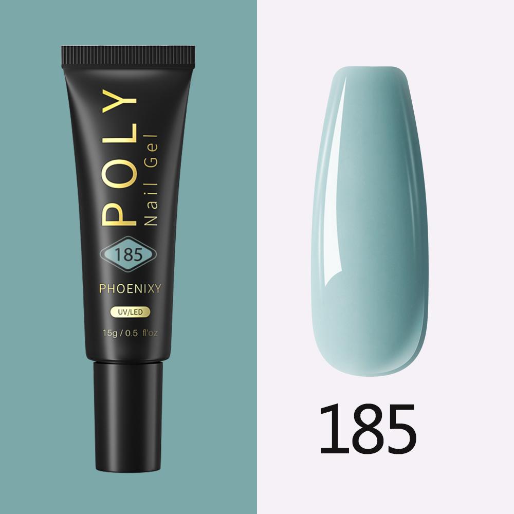 PHOENIXY 37 цветов поли УФ-гель для наращивания ногтей с блестящим лаком для ногтей для шедевров нейл-арта с использованием полигеля