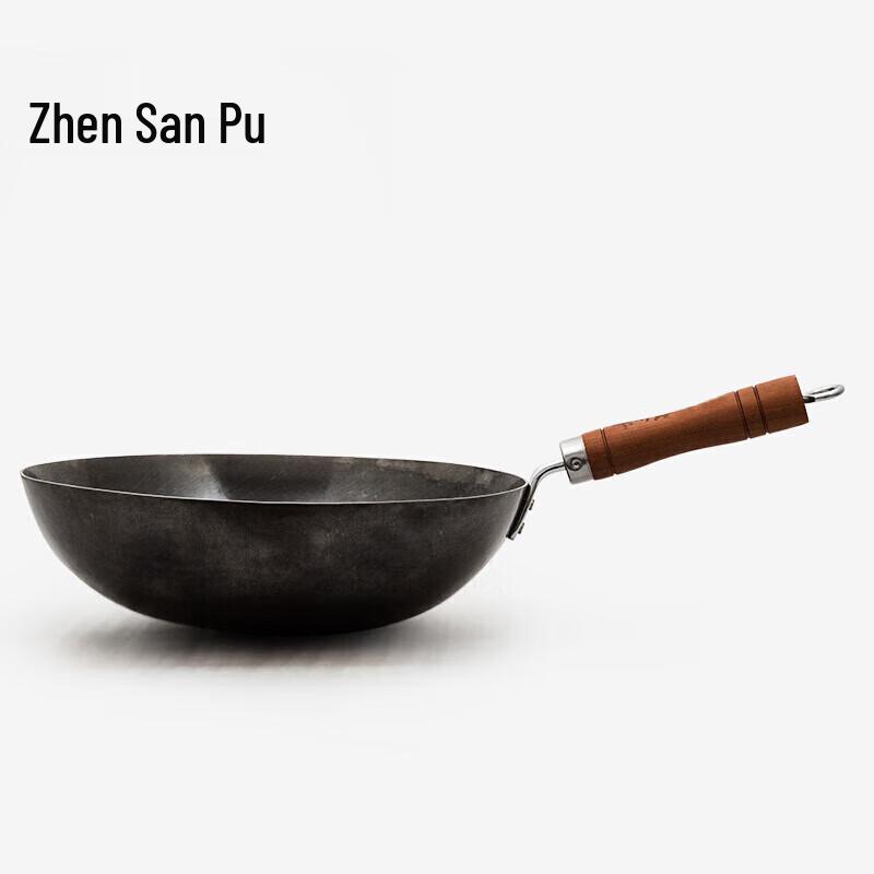 Zhensanhuan Authentic Zhangqiu Hand-Forged Iron Wok