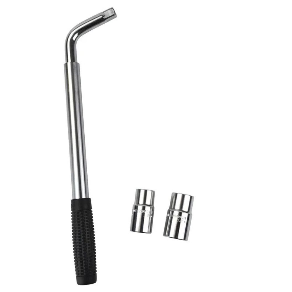 L Shaped Telescoping Lug Wrench Set With Double Ended Sockets Nut Car Tire Wrench Hand Tool