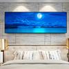 Seascape Panorama Blue Sky Cloud Canvas Painting Landscape Posters and Prints Wall Art Pictures Living Room Home Decor No Frame