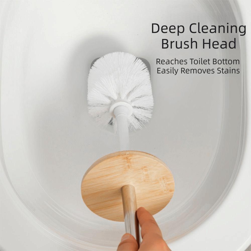 Standing Base Toilet Brush Set Long Handle Toilet Rim Cleaner Brush Bathroom Use