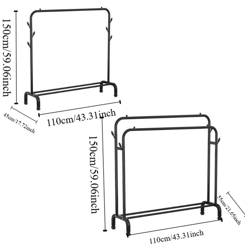 Light Luxury Floor-to-ceiling Hanger Floor-standing Coat Rack New Drying Rack  Bedroom Use