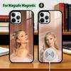Чехол для телефона Ariana G-Grande Певица Для iPhone 17, 16, 15, 14, 13, 12, 11 Plus, Pro Магнитный с Magsafe Беспроводная зарядка