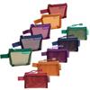 Colorful Bus ID Credit Card Holder Small Bags Mini Mesh Coin Wallet Money Earphone Data Line Storage Bags Zipper Pouch Travel