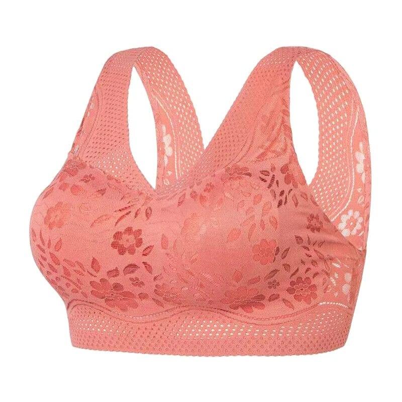 Мягкие дышащие бюстгальтеры без косточек для женщин больших размеров, комфортный бюстгальтер с легкой подкладкой и полным покрытием, бюстгальтер с подъемом и поддержкой