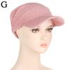 1PC Sun Hat Sunscreen Cap Solid Color Turban Cap Summer Female Hat Fashion Female Hat