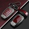 Zinc Alloy Key Fob Cover for Toyota Venza/C-HR/Levin GT/Avalon/Land Cruiser Prado/Wildlander, KeyCase Shell with Keychain
