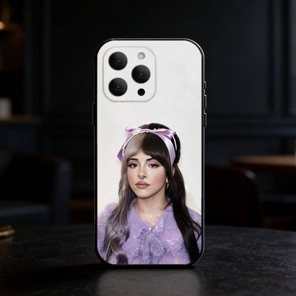 Чехол для телефона с изображением певицы Мелани Мартинес Для iPhone 17,16,15,14,13,12,11 Plus,Pro Max,SE4 Мягкий силиконовый черный чехол