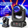 150W Mini LED Moving Head Light | Beam+Spot Modes & 18 Rotating Prisms, DMX-Controlled for DJ, Bar, Wedding, Disco Stage Effects