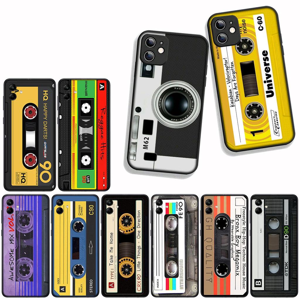 Чехол Cover для Apple iPhone 16 11 13 14 15 Pro Max 7 6 8 Plus SE2 SE3 + 16E SE 2022 Чехол Винтажная Кассета Музыкальная Лента Ретро