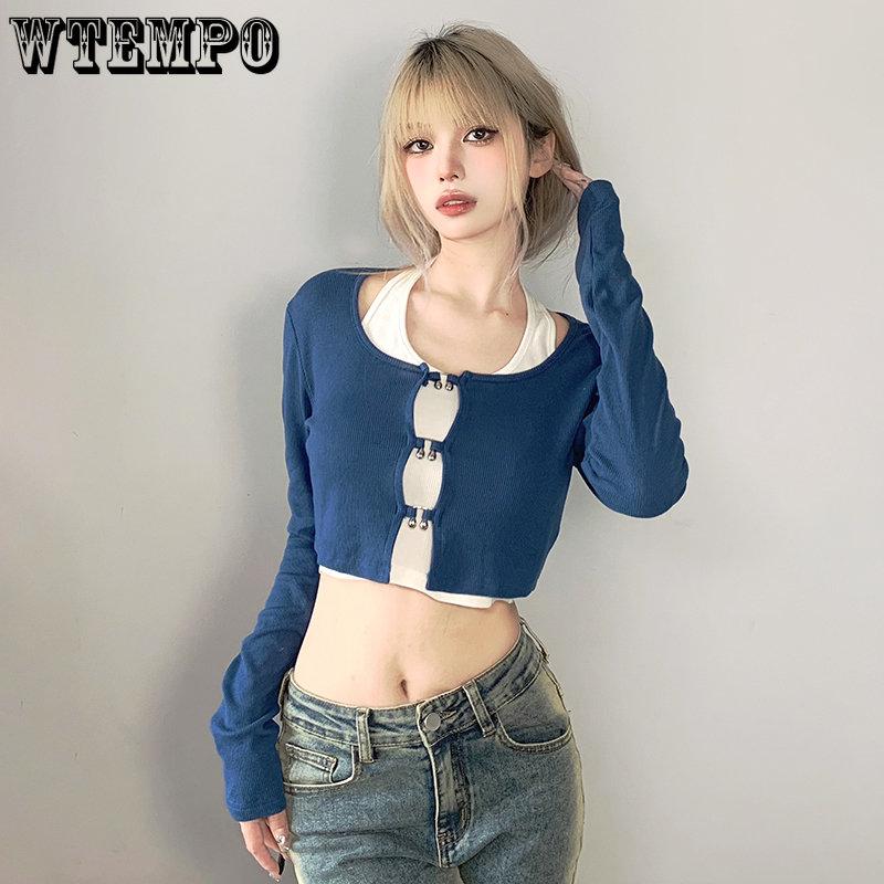 Открытый вязаный кардиган, женский корейский стиль, милые джемперы, топ с длинными рукавами и майка, комплект из 2 предметов, повседневные базовые пуловеры