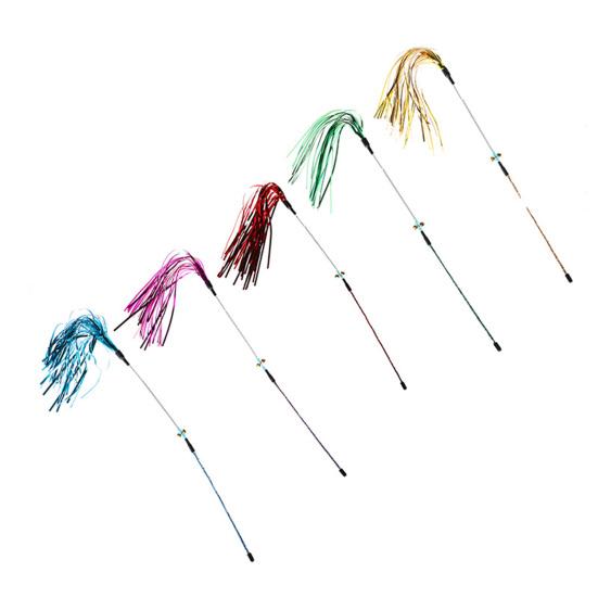 Teaser Cat Toy Interactive Relieve Boredom Plastic Attractive Teaser Stick for Indoor
