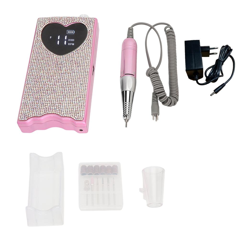 Шлифовальный станок для маникюра Аккумуляторная портативная многофункциональная электрическая дрель для ногтей 100?240