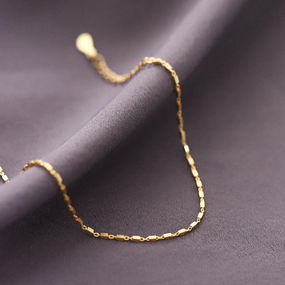 925 Silver Plated Minimalist Square Bracelet for Women Unique Design Luxury Jewelry