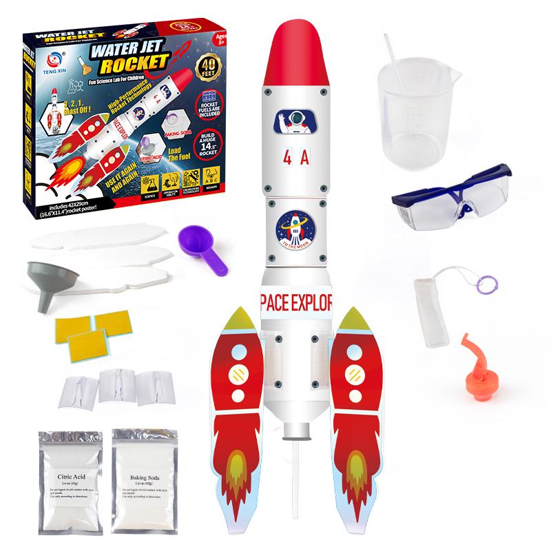 New Water Spray Rocket Launch Science Kit Outdoor Education Kit Diy Children's Plastic Rocket Toys