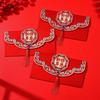 2 шт. китайский стиль новогодний красный конверт с кисточками карман для счастливых денег китайский Новый год