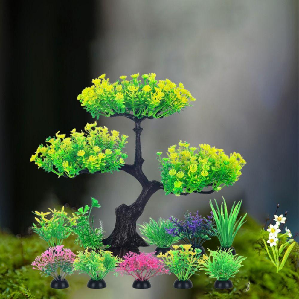 Lifelike Aquarium Artificial Plants Undersea Aquatic Plants Ornament For Goldfish Betta Fish Tank