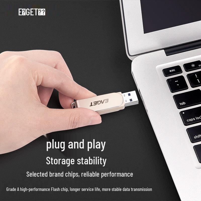 Высокоскоростная металлическая флешка Eaget F60 USB 3.0 - Доступна в 16 ГБ, 32 ГБ, 64 ГБ с возможностью гравировки