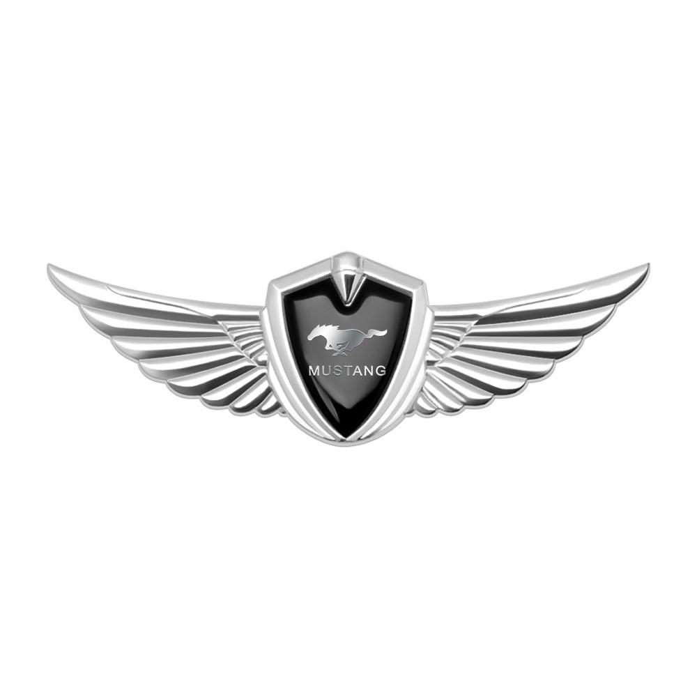 RELU6 For Mustang Ford Mondeo Focus Ranger Fusion Fiesta Metal Car Body Trunk Wings Sticker Badge Decoration Accessories Auto Styling