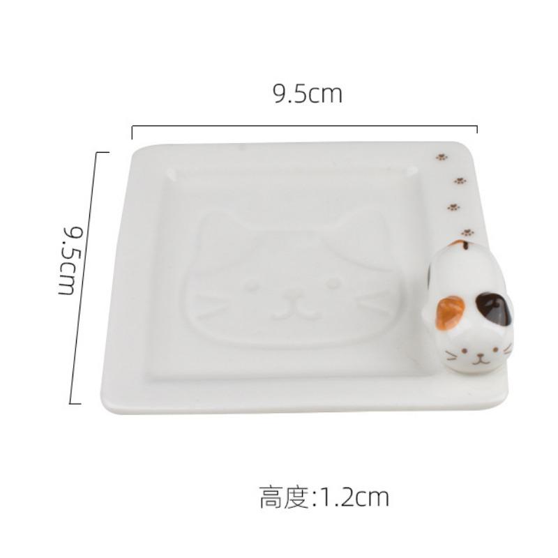 1PC Soy Sauce Japanese Ceramic Tiny Plate Bowl Creativity Home Restaurant Vinegar Mustard Seasoning Animal Ceramic Dish Kitchen