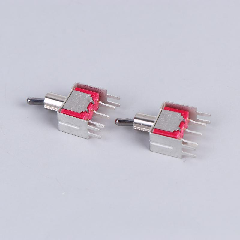 1/3Pcs T8013-TNCQ-S20 Toggle Switch T80-T Series Vertical Right Angle 3Pin ON-ON 2 Position Button With Bracket