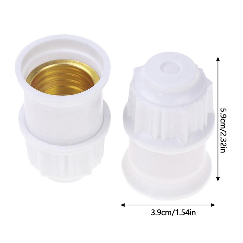 2 шт. универсальный винтовой патрон E27 для лампы, патрон для лампы, белое золото, потолочный светильник, крепление лампы, основание для лампы