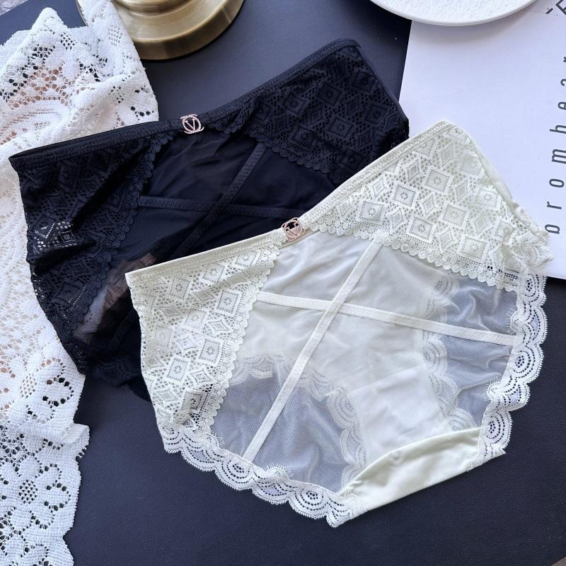Ladies Spring and Summer Senior Sense Light Luxury Ice Silk Lace Sexy Underwear
