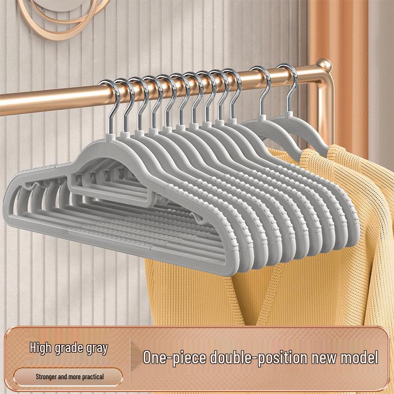 Non-Slip Anti-Bulge Clothes Hangers with Shoulder Protection for Wardrobe Drying Racks