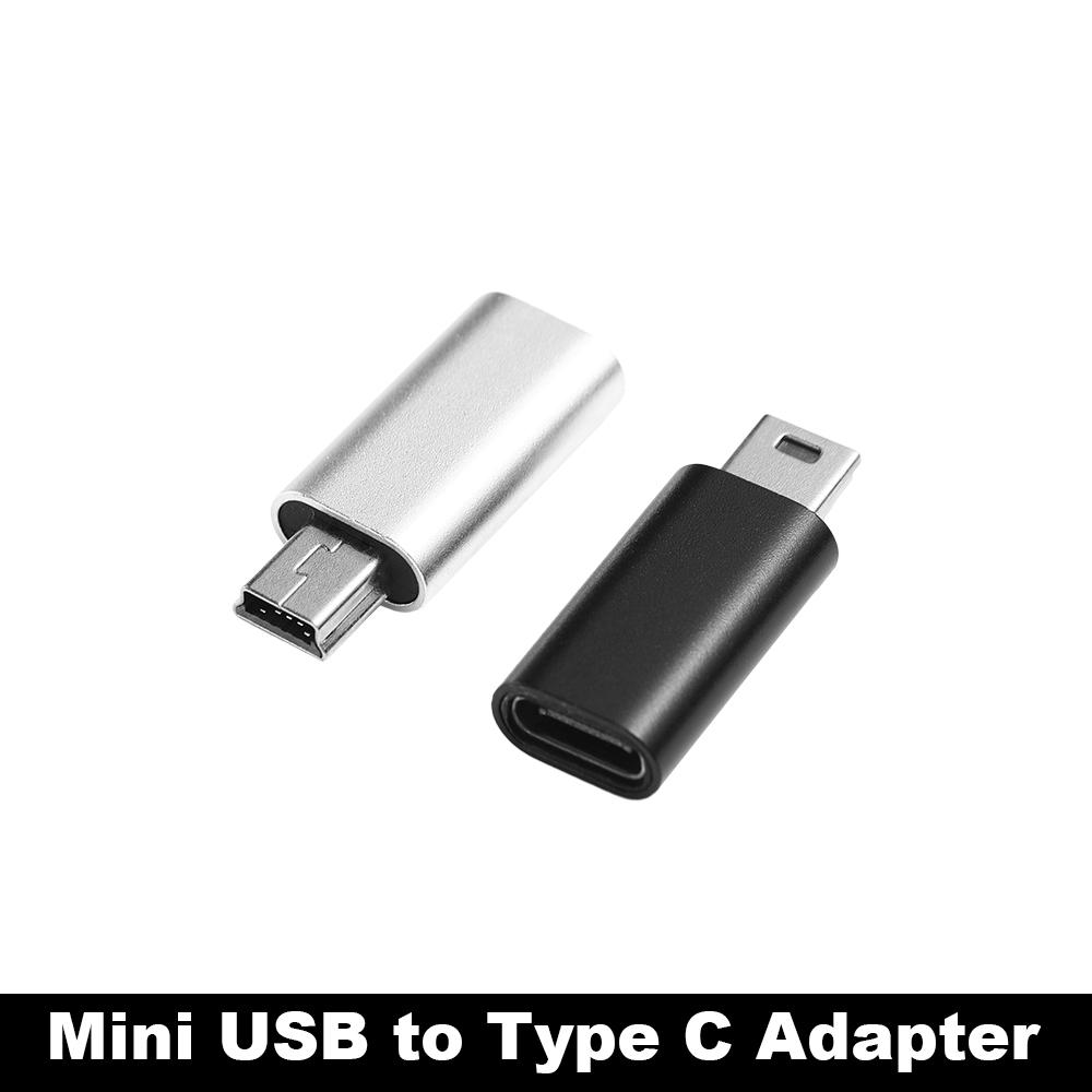 Адаптер OTG с разъемом Mini USB (папа) на USB Type-C (мама) для передачи данных Разъем для передачи данных Адаптер Mini USB на 5 контактов Разъем Mini USB на Type-C