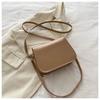 High-end Street Style Pu Small Square Shoulder Bag Women's Fashion Ins New Trend Crossbody Bag Black