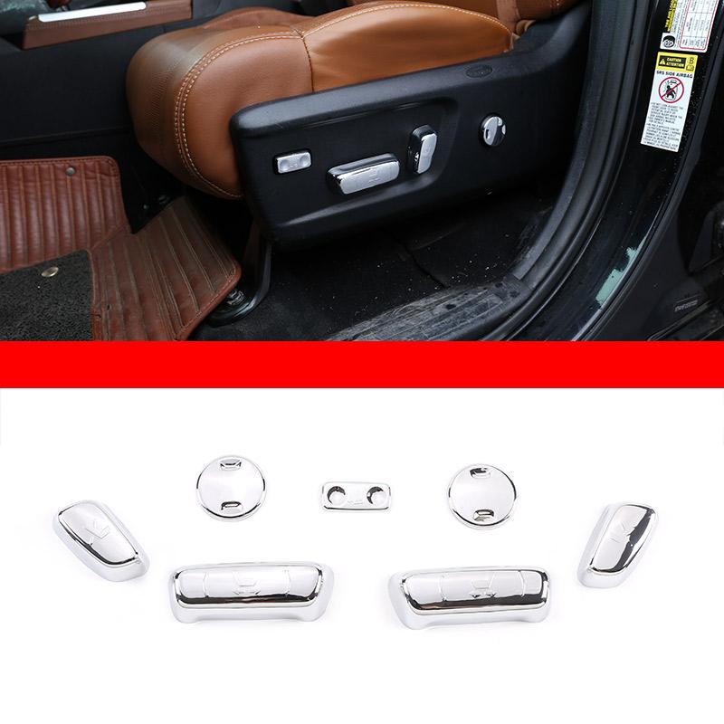 Серебристый ABS Для Toyota Tundra 2014- Модифицированная внутренняя отделка автомобиля Декоративная полоса центральной консоли Наклейка Автомобильные аксессуары