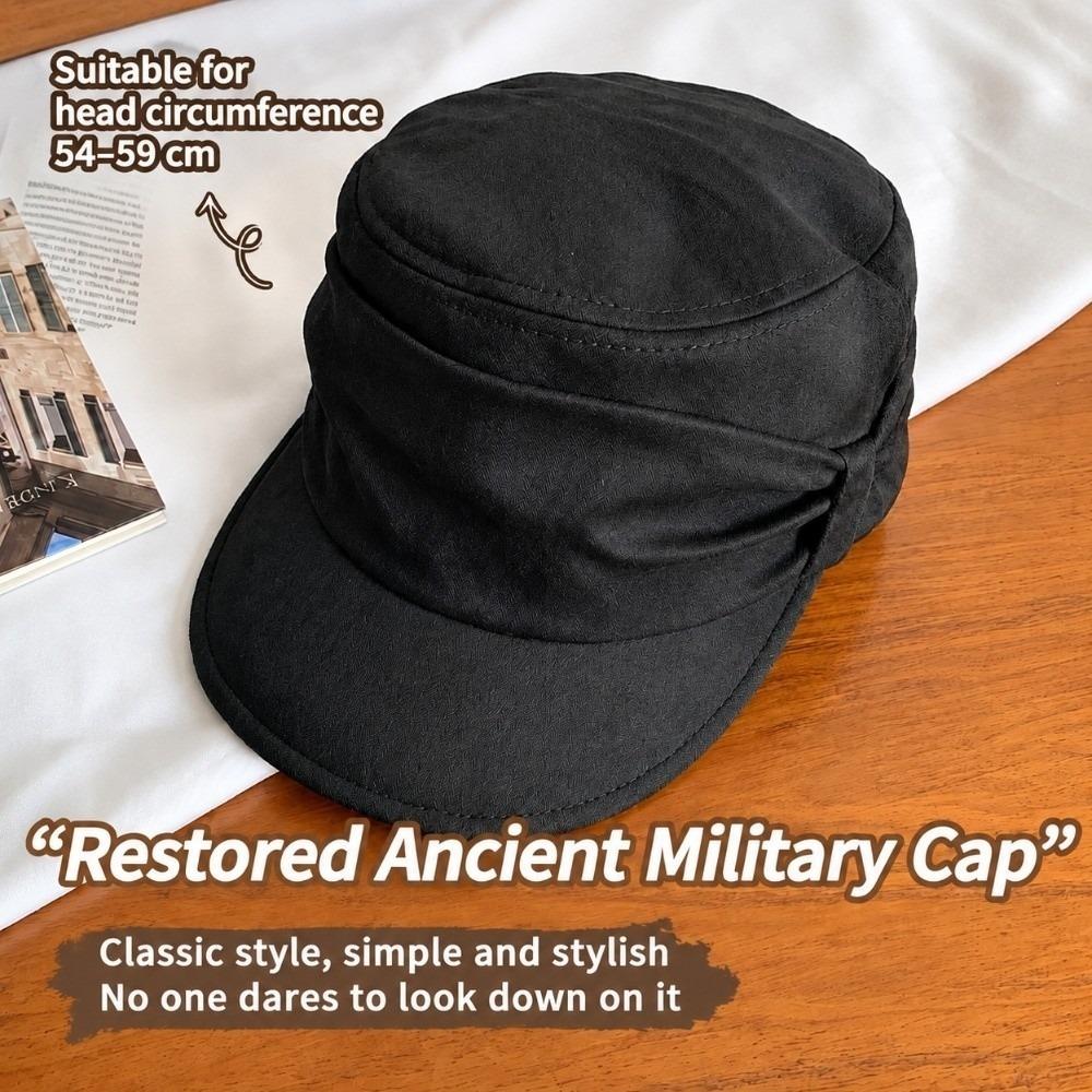 Wind Resistant Ruched Equestrian Hat Adjustable Inner Band Japanese Minimalist Hat Weekend Outing