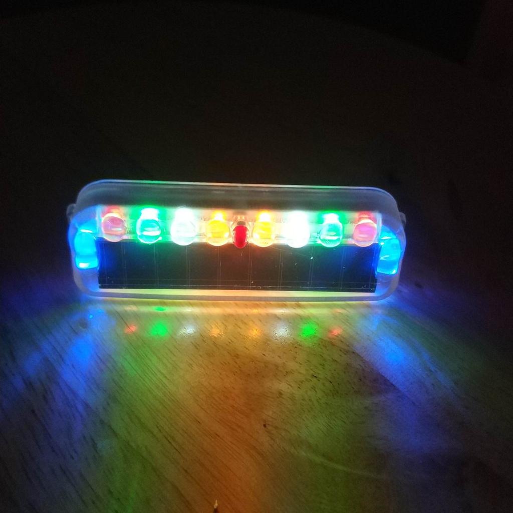 SEAMETAL Мигающий мини аварийный автомобильный светодиодный сигнальный фонарь на солнечной зарядке, водонепроницаемый цветной светодиодный фонарь, полицейский стробоскоп, задний фонарь