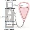 Портативный розовый дверной замок для путешественников, безопасность, конфиденциальность, безопасность, дверной замок, стопор для дома, квартиры, профессий, отелей, колледжей, комнаты, дверь, замок