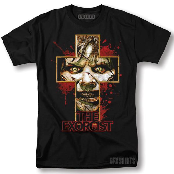 The Exorcist Shirt Holloween Horror Classic Movie Vntg Graphic Design T-Shirt Unisex T-Shirt