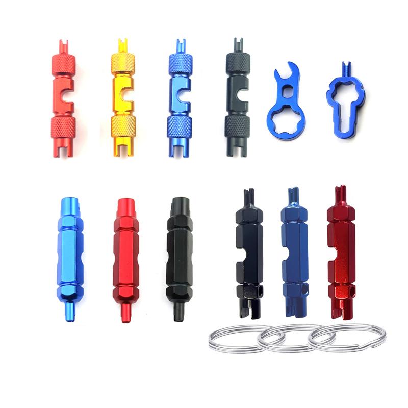 Multifunctional Bike Valve Core Remover 1Pcs 3-in-1 Wrench Spanner Tool Portable for Student Cyclists Daily Bike Maintenance