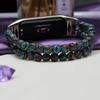 Классический браслет Mi Band 6 для женщин, сменный браслет для Xiaomi Mi Band 4 5 7, аксессуары для ремешка, сделай сам, ремешок для часов, каменные бусины, синий, нарядный