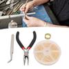 5pcs Gold Color Jewelry Making Rings Assorted Size Open Jump Rings Jumper Rings  Bracelet Repairing