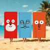 Эстетичное Искусство J-Jean J-Jullien Полотенце Пляжное Быстросохнущее Мягкое Бассейн Полотенца Подарок для Путешествий Спортзал Душ Кемпинг спорт