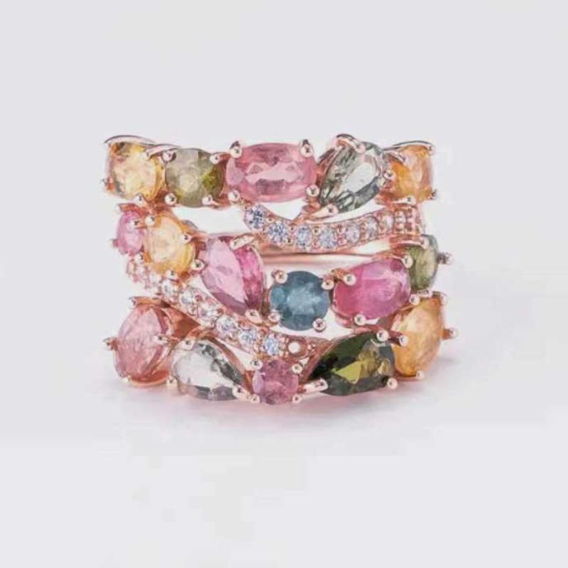 Sace Gems Классические браслеты с кольцами из медного сплава и циркония, наборы ювелирных изделий, подарки для свадебной вечеринки