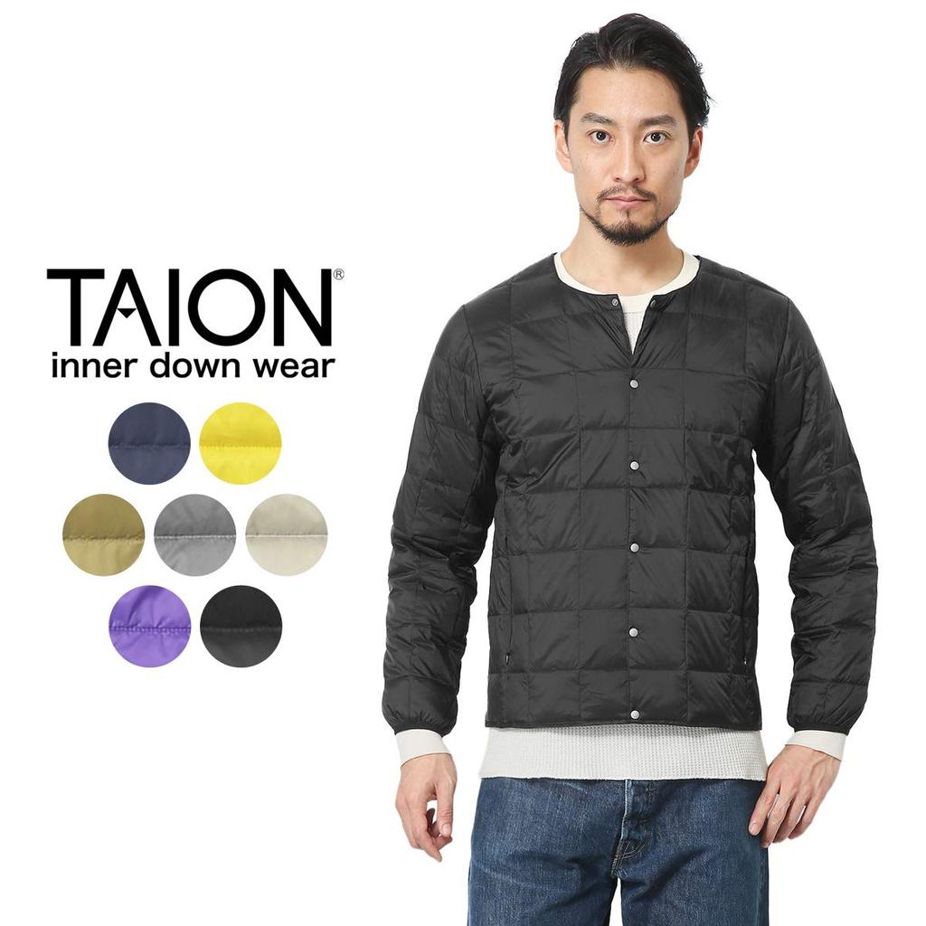 Мужская куртка с круглым вырезом на пуговицах, пуховик, размер XL, TAION-104, бежевый,