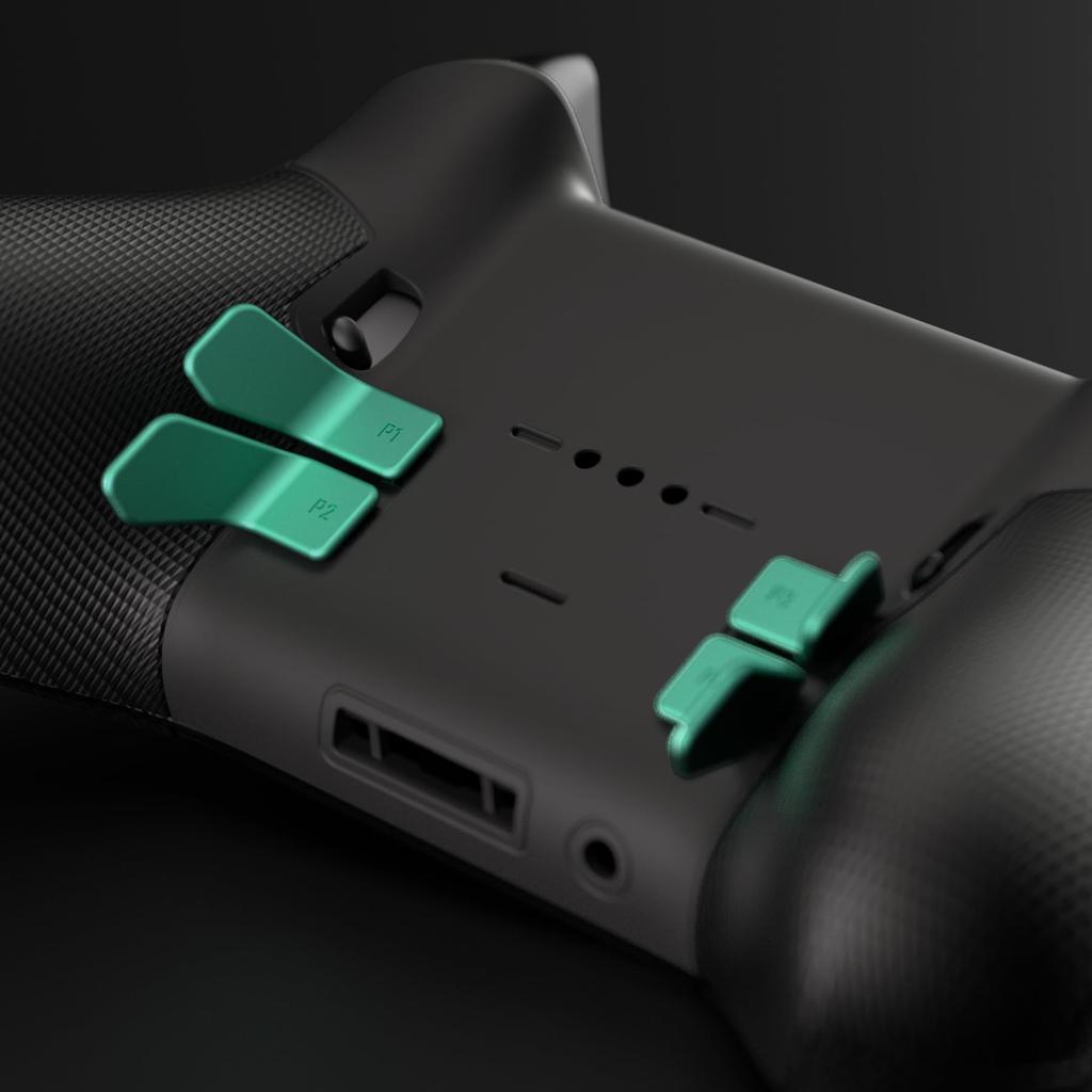 EXtremeRate Swift Лепестки для Xbox Elite Запасные задние лепестки для контроллеров Xbox One Elite и Elite Series 2 Аква 1/2 Контроллеры, 6-в-1